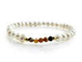 Pulsera DE Perlas Con Centro DE Rodocrosita Y Plata .925 - Vista 1 | MineraliA