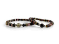 Set de Pulseras Tú y Yo de Turmalina Sandía - pulsera de piedras