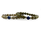 Set de Pulseras "tú y Yo" de Labradorita - pulsera de piedras