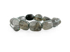 Pulsera de Cuarzo Gris Nugget - vista lateral