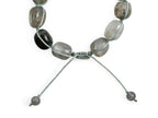 Pulsera de Cuarzo Gris Nugget - detalle de textura y color