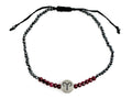 Pulsera del Zodiaco Aries con Espinela y Ónix Rubí - pulsera de piedras