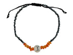 Pulsera del Zodiaco Géminis con Espinela y Cornalina - pulsera de piedras