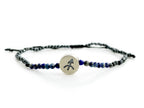 Pulsera del Zodiaco Sagitario con Espinela y Lapislázuli - vista lateral