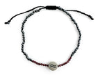 Pulsera del Zodiaco Acuario con Acerina y Granate - pulsera de piedras