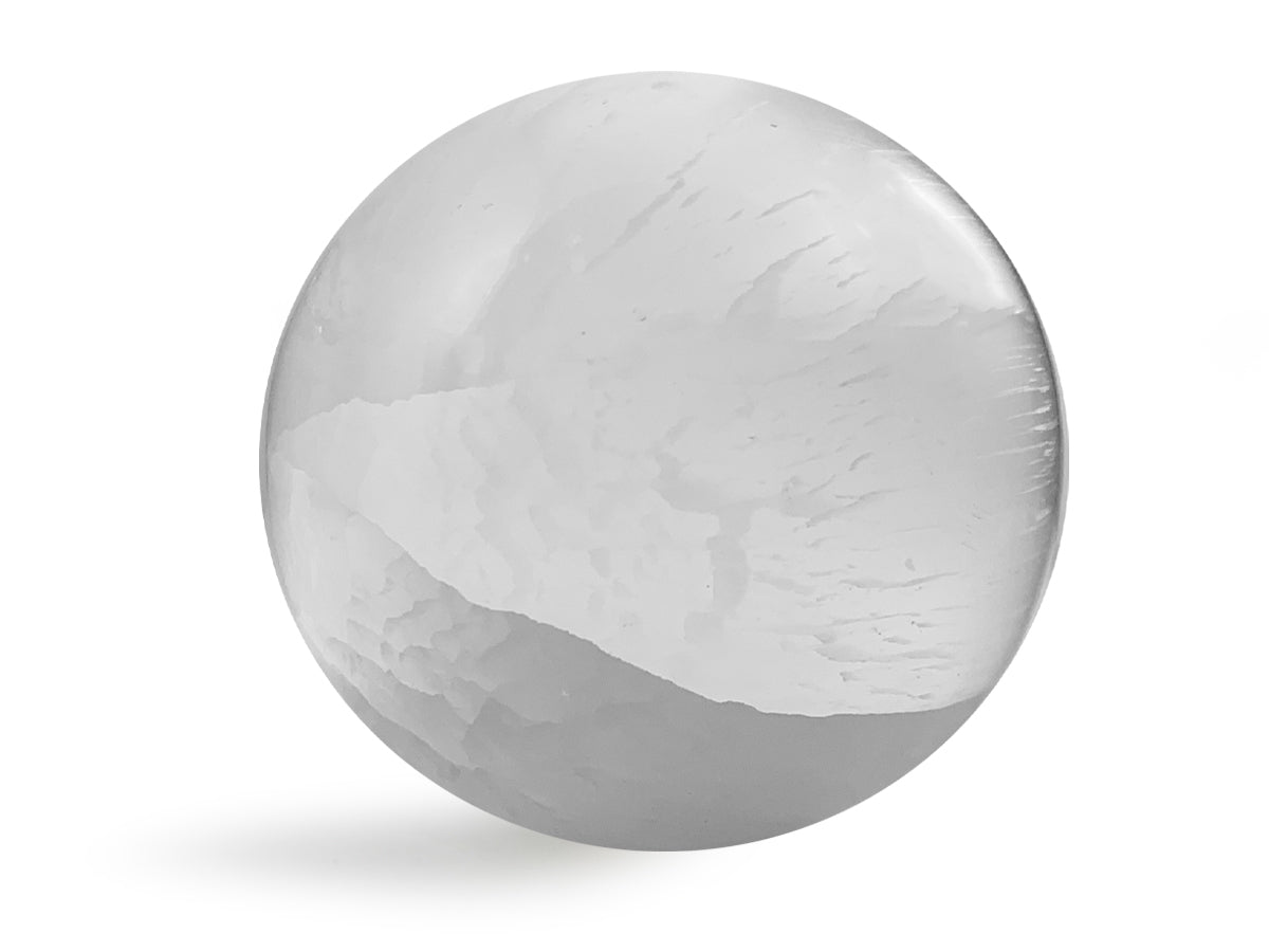 Esfera de Selenita Blanca Grande - en forma de esfera