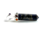 Dije Punta de Sodalita Chakras - detalle de textura y color