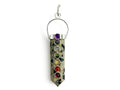 Dije Punta de Jaspe Dalmata Chakras Lineal - en punta natural