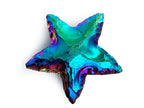 Estrella de Cuarzo Titanio Tallada - vista lateral