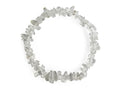 Pulsera Chips de Cuarzo Blanco Hilo Elástico - pulsera de piedras