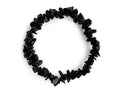 Pulsera Chips de Ónix Negro Hilo Elástico - pulsera de piedras