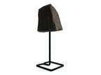 Pin Decorativo de Ágata Negra en Base Metálica - vista lateral