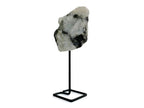 Pin Decorativo de Piedra Luna en Base Metálica - vista lateral