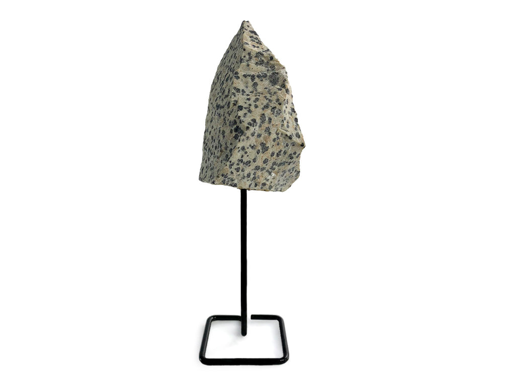 Pin Decorativo de Jaspe Dálmata en Base Metálica - pin decorativo