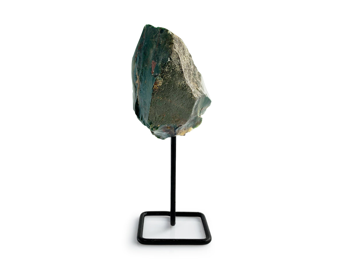 Pin Decorativo de Piedra Sangre en Base Metálica - pin decorativo