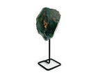 Pin Decorativo de Piedra Sangre en Base Metálica - vista lateral