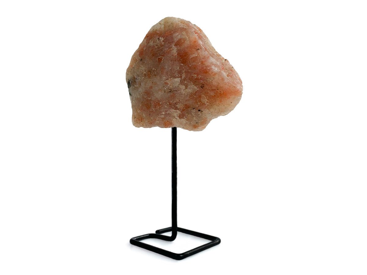 Pin Decorativo de Piedra Sol en Base Metálica - vista lateral