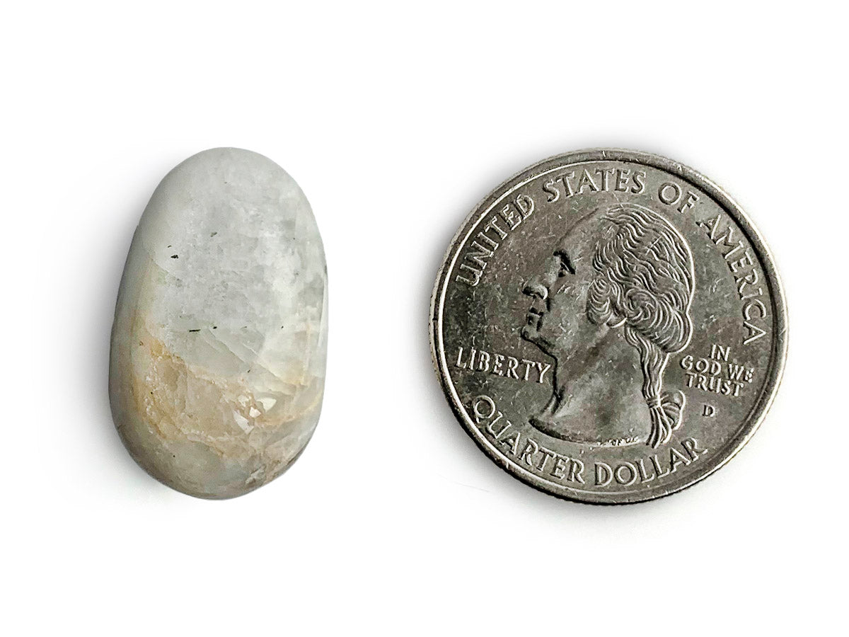 Paquete de 10 piezas de Piedra luna mediana tamborileado