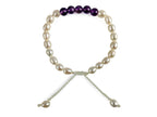 Pulsera Chakras Sahasrara de Perlas con Amatista - pulsera de piedras