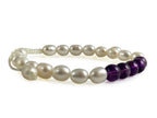 Pulsera Chakras Sahasrara de Perlas con Amatista - vista lateral