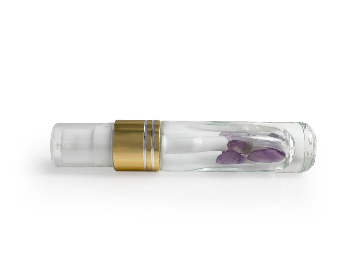 Gem-pod Difusor de Spray con Cuarzo Amatista - vista lateral