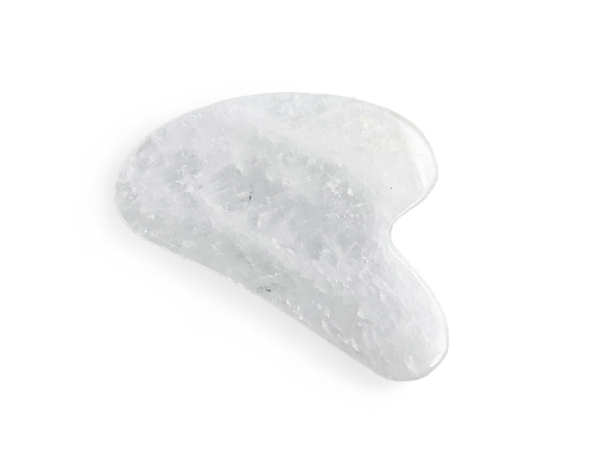 Gua Sha de Cuarzo Blanco - pieza natural | Mineralia