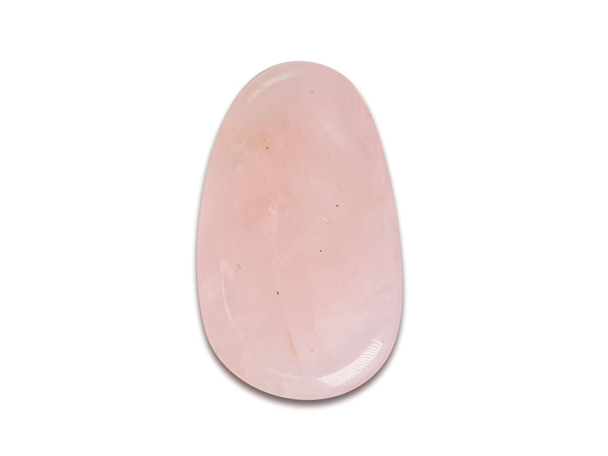 Gua-sha de Pulgar de Cuarzo Rosa - pieza natural | Mineralia