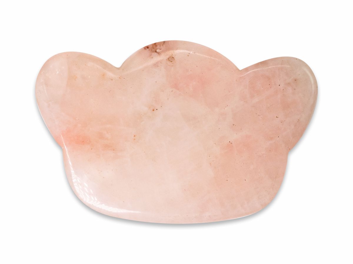 Gua-sha "nube" de Cuarzo Rosa - pieza natural | Mineralia