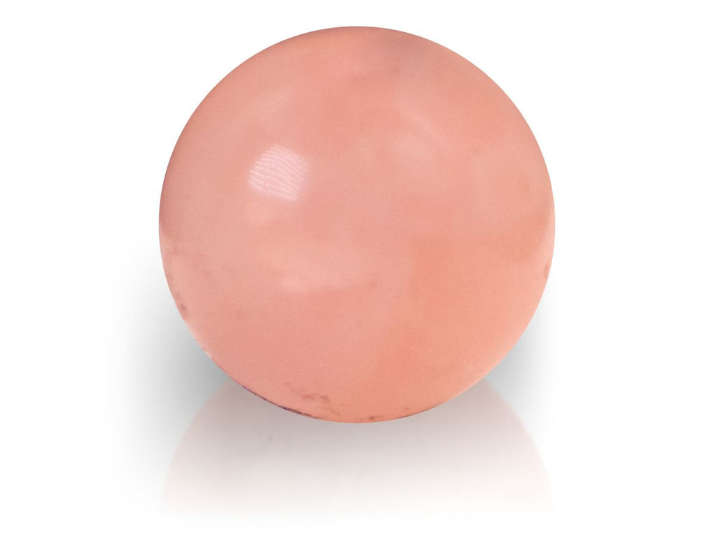 Esfera de Cuarzo Rosa Mini - vista lateral