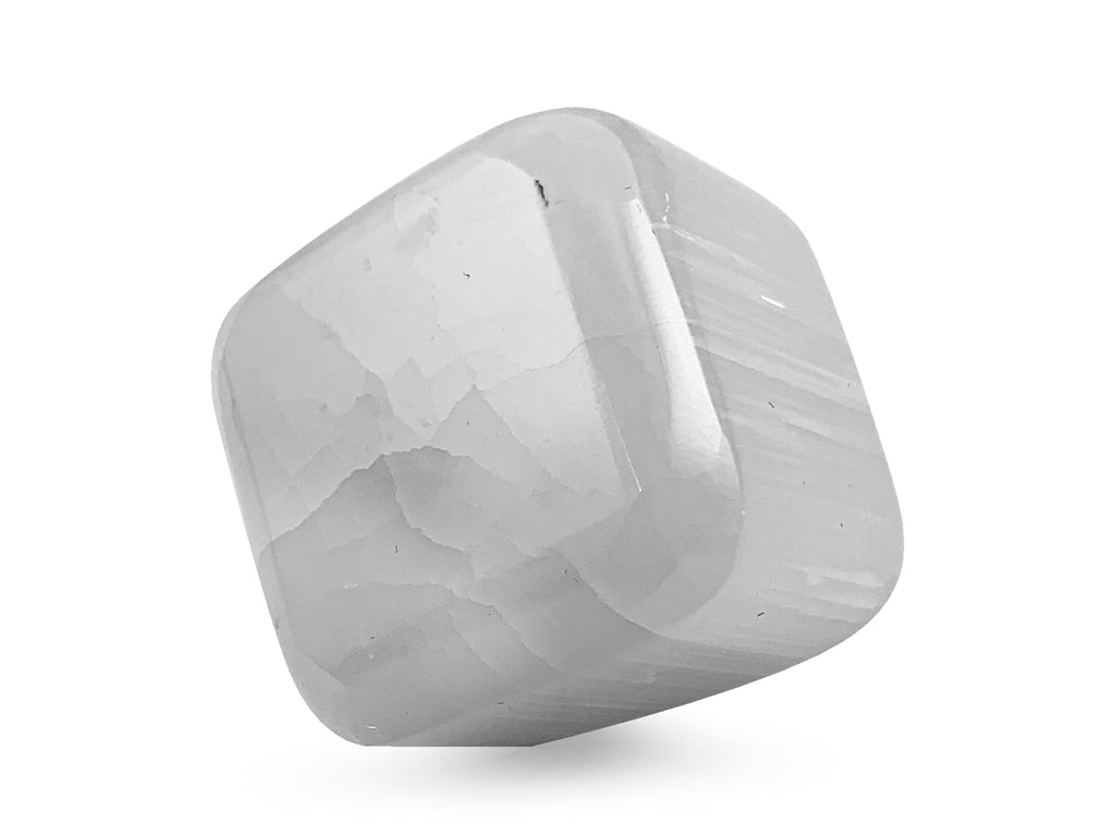 Cubo DE Selenita Blanca Chico - Vista 1 | MineraliA
