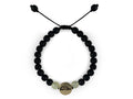 Pulsera Maya Tortuga de Serpentina y Piedra Volcánica - pulsera de piedras
