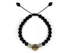 Pulsera Maya Tortuga de Serpentina y Piedra Volcánica - pulsera de piedras