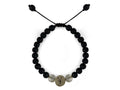 Pulsera Maya Escorpión de Cuarzo Citrino y Piedra Volcánica - pulsera de piedras