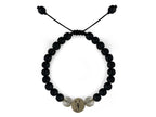 Pulsera Maya Escorpión de Cuarzo Citrino y Piedra Volcánica - pulsera de piedras