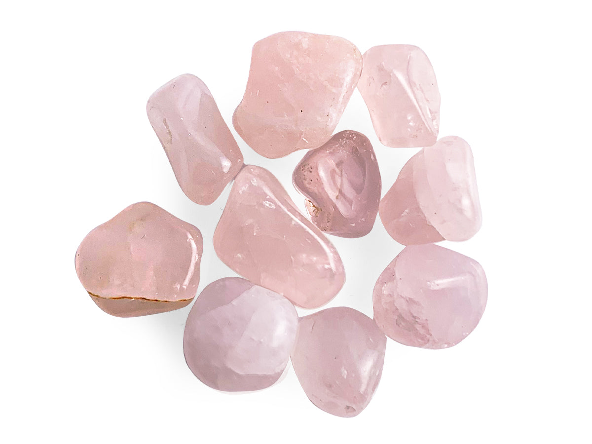Paquete Tamborileado de Cuarzo Rosa Chico - pieza natural | Mineralia