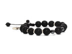 Pulsera "irazú" de Piedra Volcánica - vista lateral