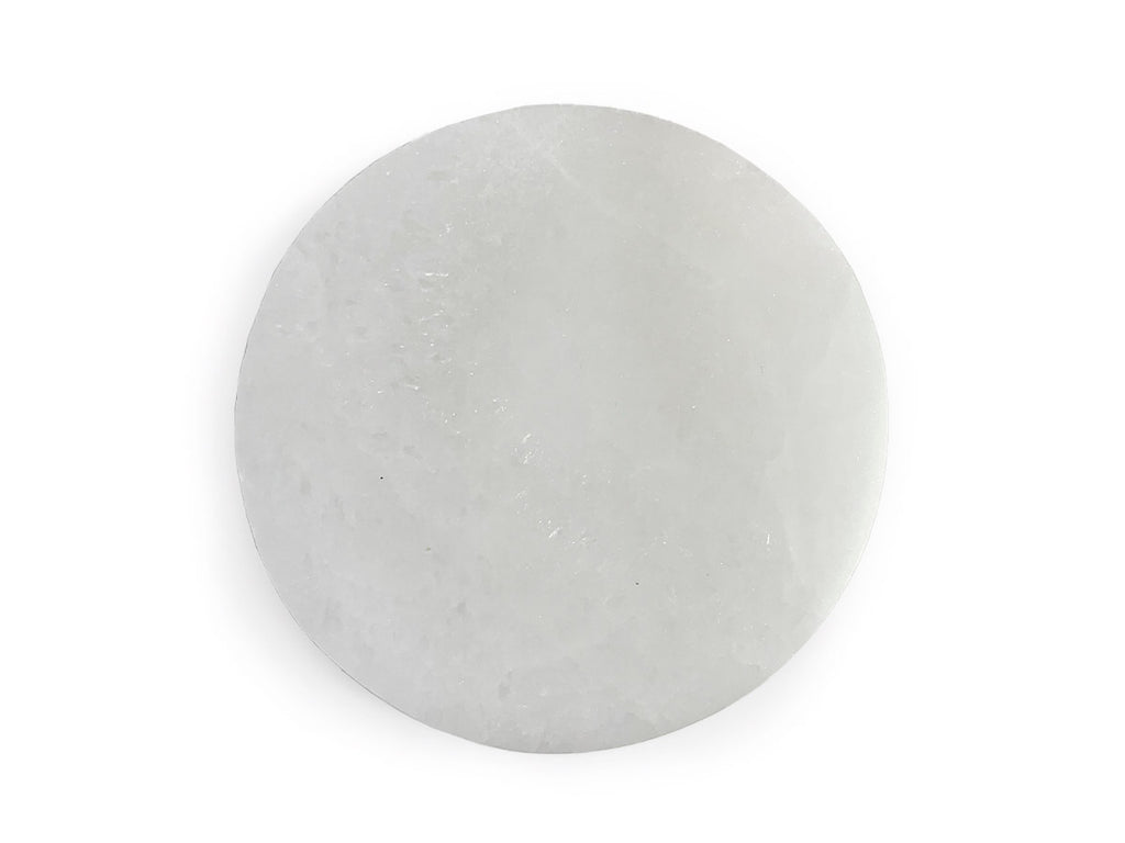 Placa de Selenita Circular - pieza natural | Mineralia