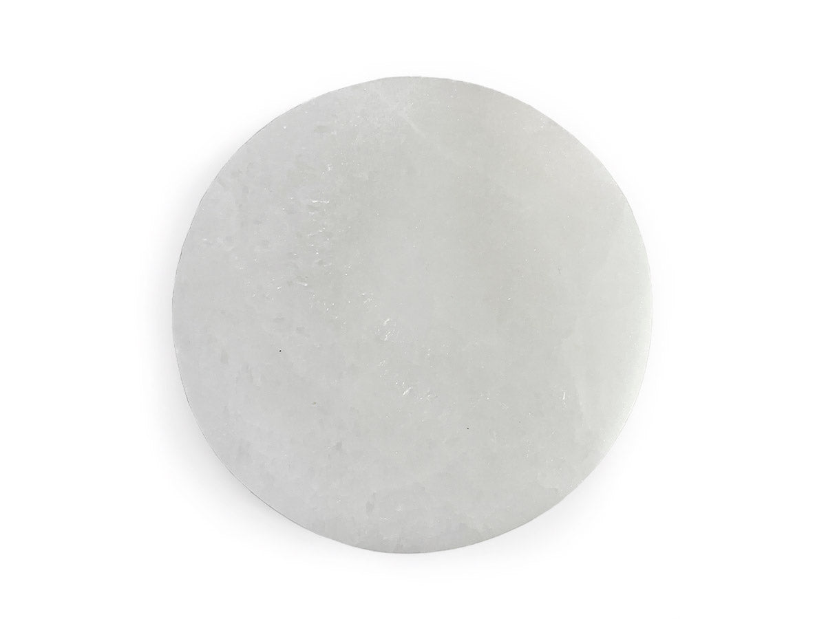 Placa de Selenita Circular - pieza natural | Mineralia