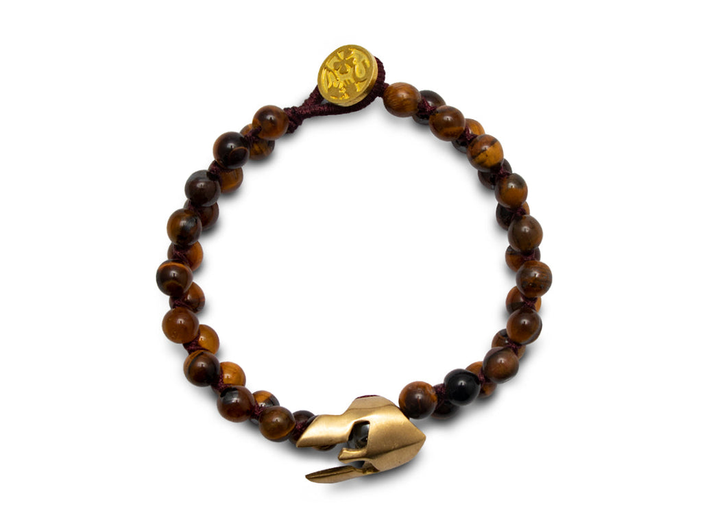Pulsera Spartan de Ojo de Tigre - pulsera de piedras