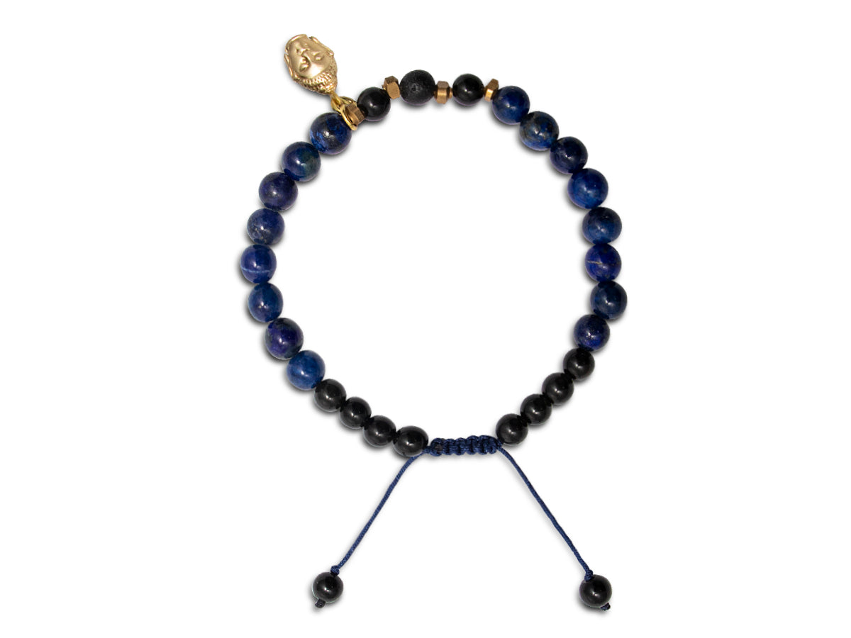 Pulsera "persia" de Lapislázuli para Caballero - pulsera de piedras