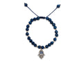 Pulsera de Lapislázuli para Dama con Mano de Fátima y Ojo Turco - pulsera de piedras