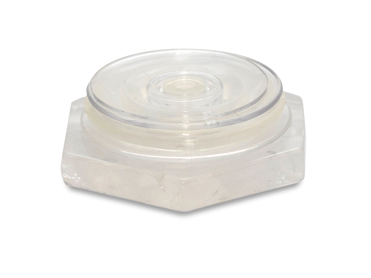 Popsocket de Cuarzo Blanco - vista lateral