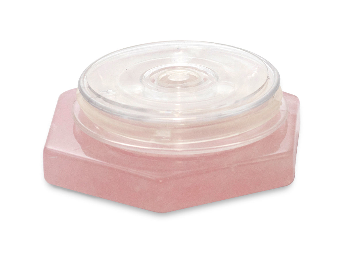 Popsocket de Cuarzo Rosa - vista lateral