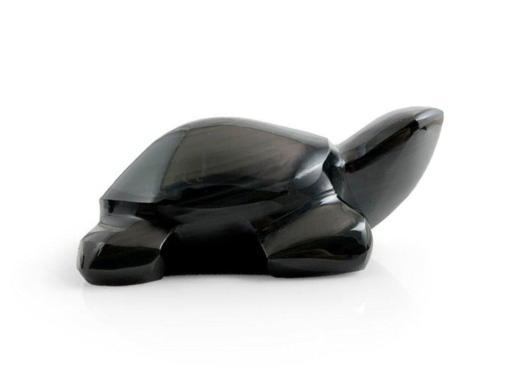 Tortuga de Obsidiana - tallada en forma de tortuga