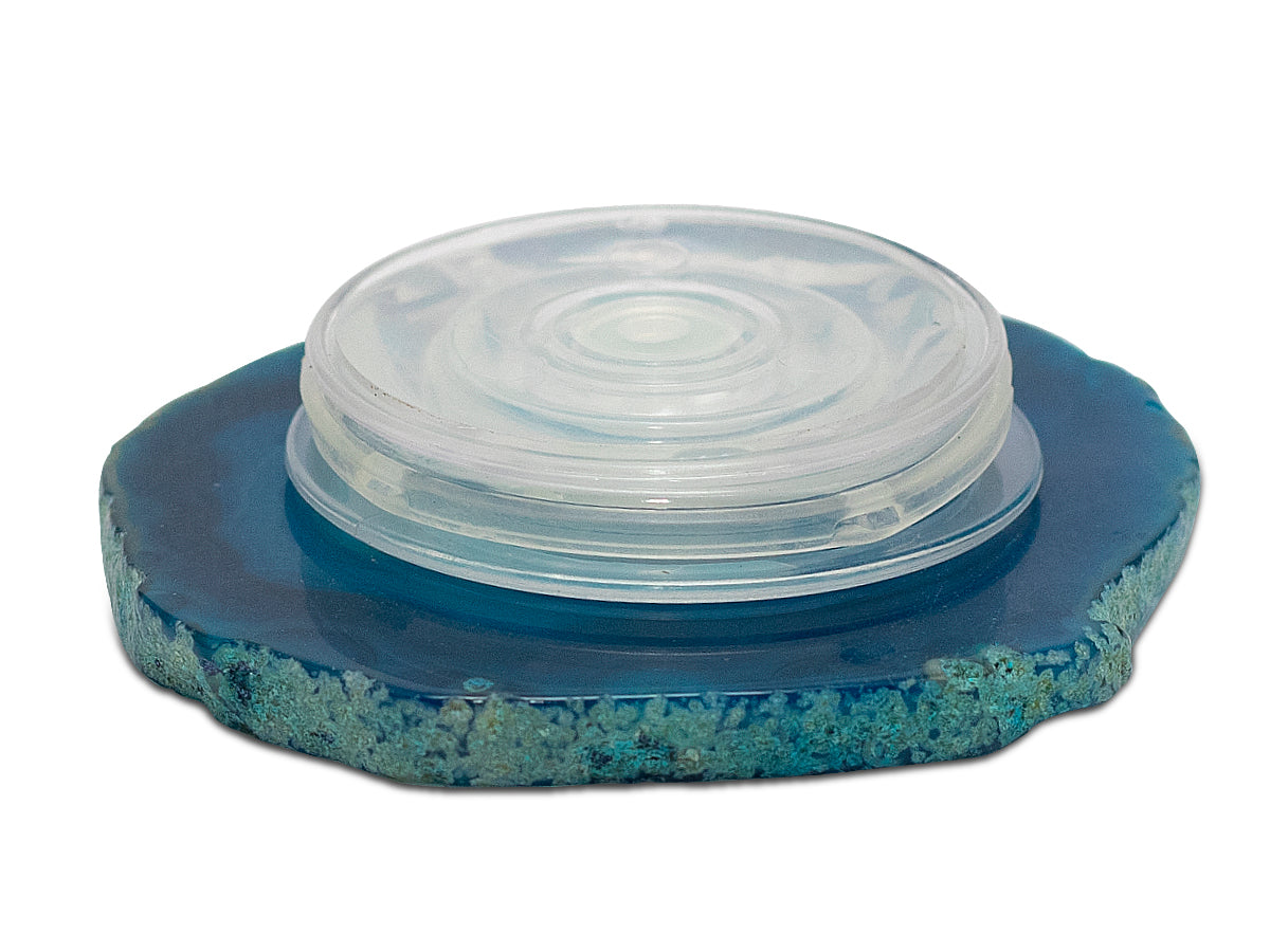 Popsocket de Ágata Azul - vista lateral