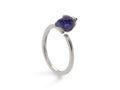 Anillo de Plata .925 con Tanzanita Rústico - anillo con piedra