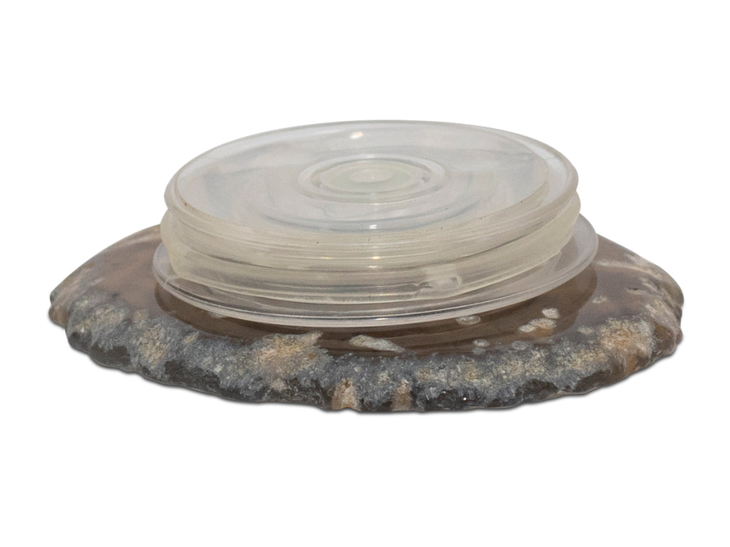 Popsocket de Ágata Gris - vista lateral