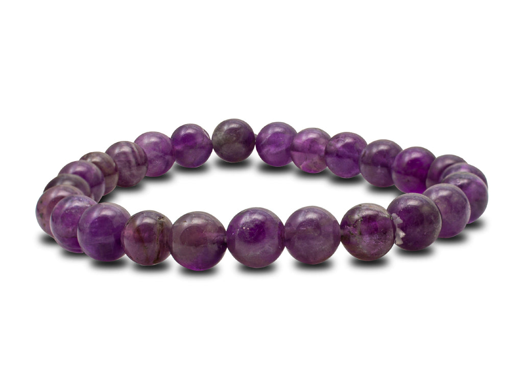 Pulsera Esferas de Amatista - vista lateral