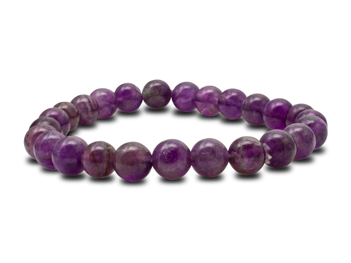 Pulsera Esferas de Amatista - vista lateral