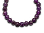 Pulsera Esferas de Amatista - detalle de textura y color
